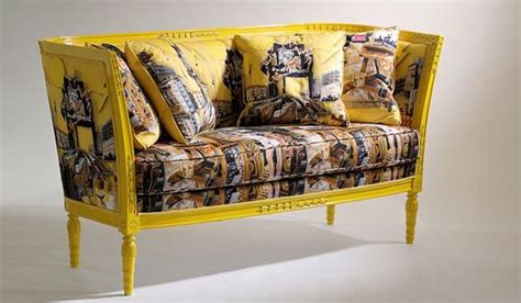 fake versace couches|Versace end couch yellow.